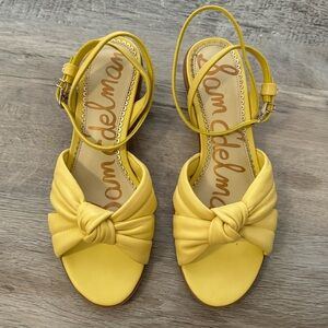 Yellow 1 inch heels